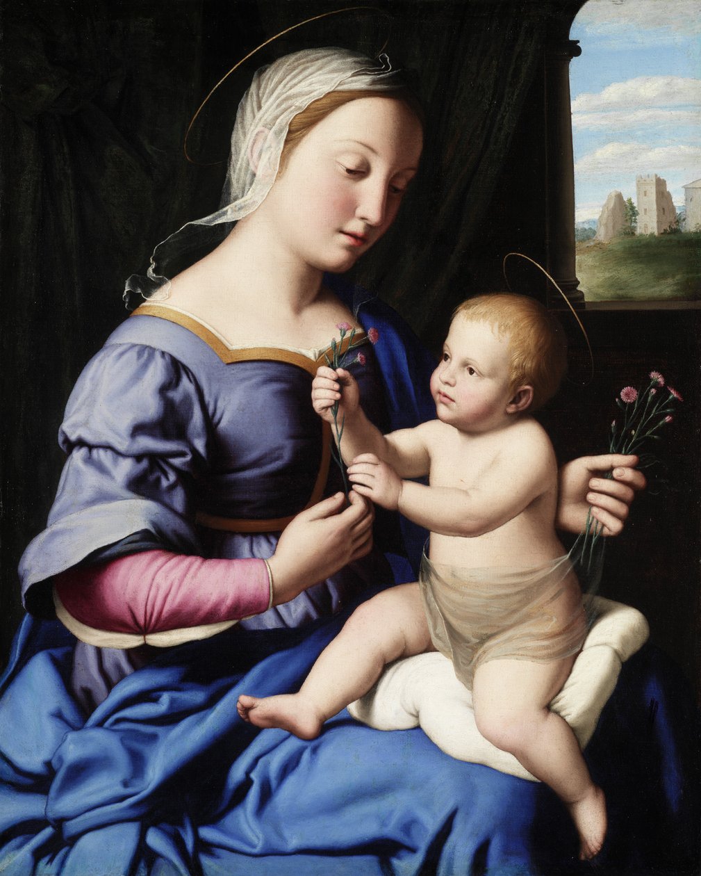 Madonna og barn av Il Sassoferrato