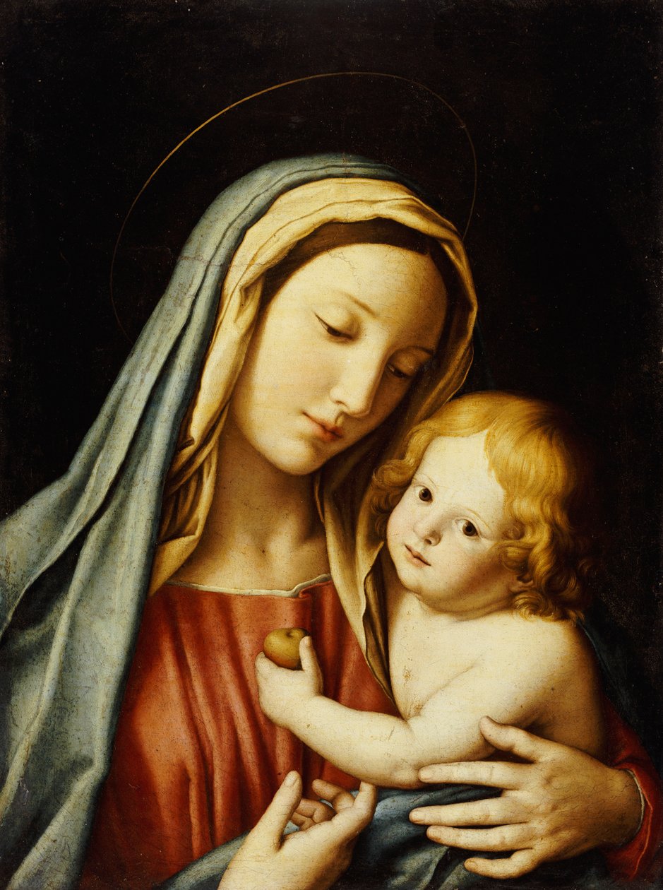 Madonnaen og barnet av Il Sassoferrato