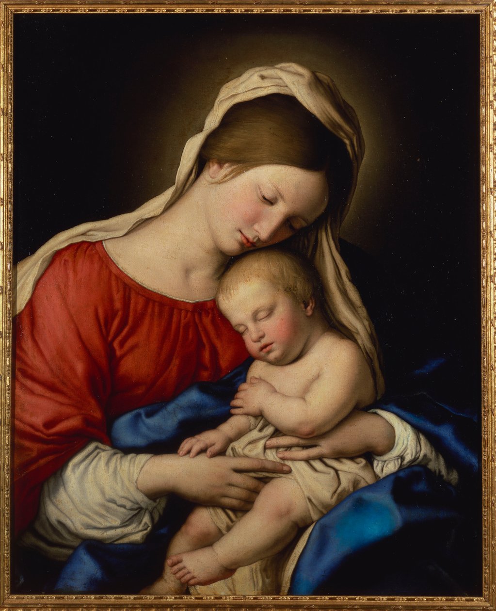 Madonnaen med det sovende Kristusbarnet av Il Sassoferrato