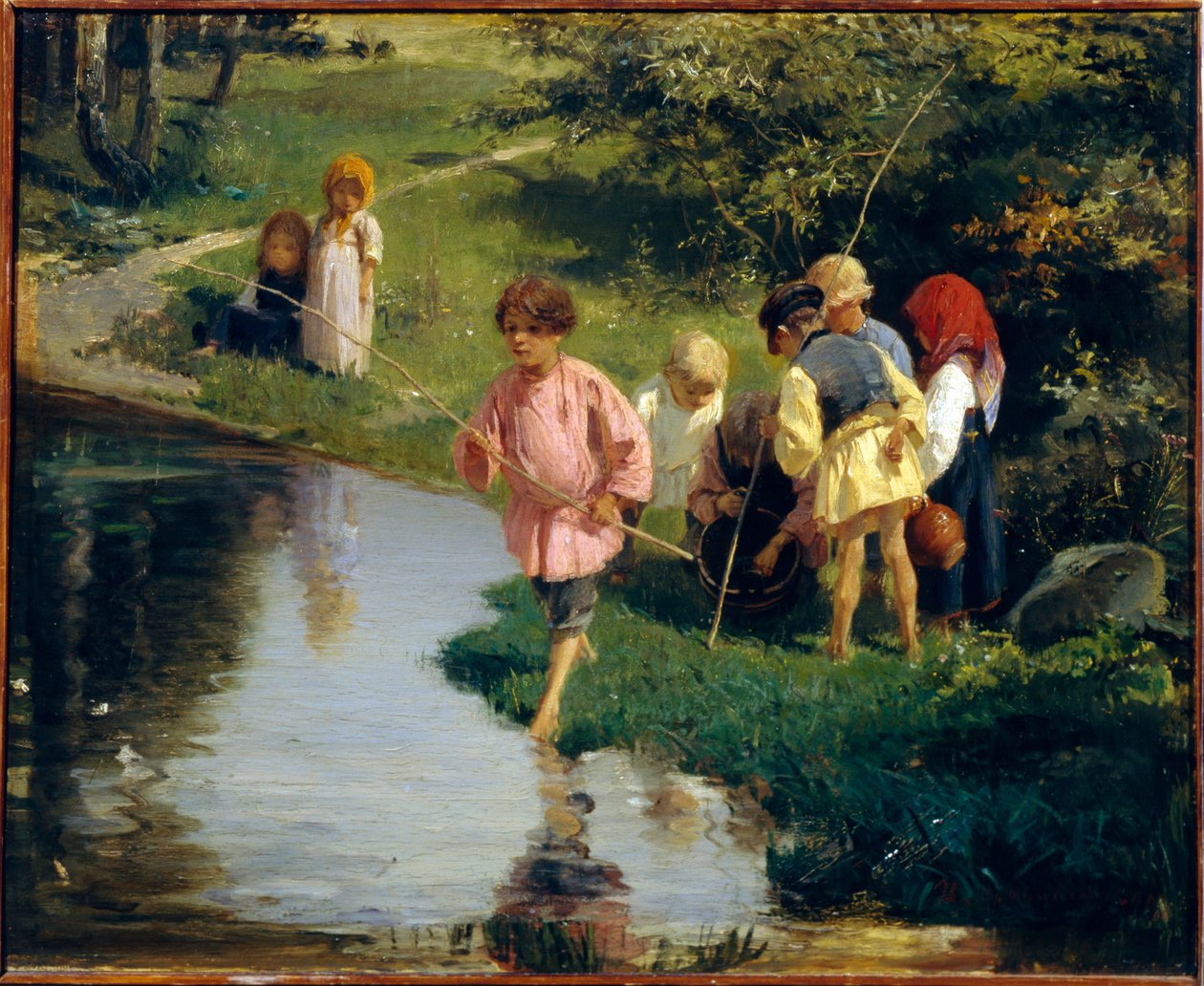 Barn Fiske av Illarion Mikhailovich Pryanishnikov