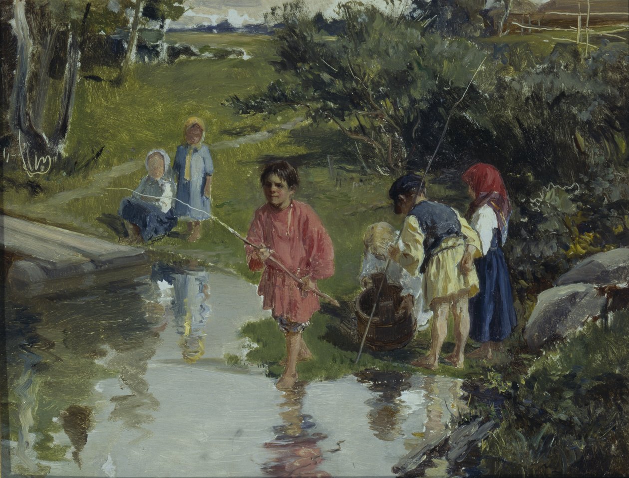 Barnefiske, 1882 av Illarion Mikhailovich Pryanishnikov