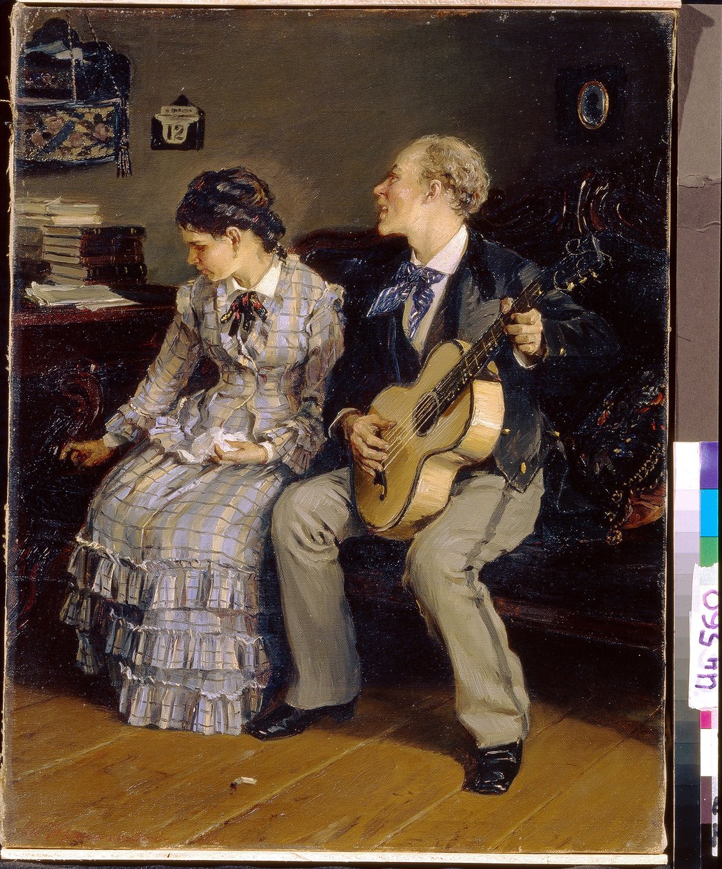 Nådeløs romantikk. (hensynsløs romantikk). Maleri av Ilarion Mikhailovich Pryanishnikov (1840-1894), olje på lerret av Illarion Mikhailovich Pryanishnikov