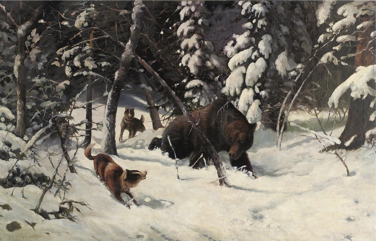 Bjørnejakten av Illarion Mikhailovich Pryanishnikov