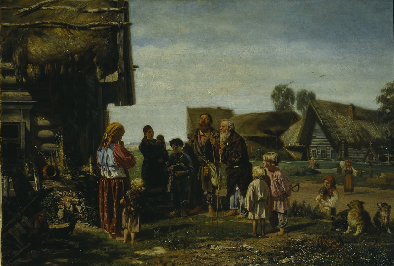Pilegrimene, 1870 av Illarion Mikhailovich Pryanishnikov