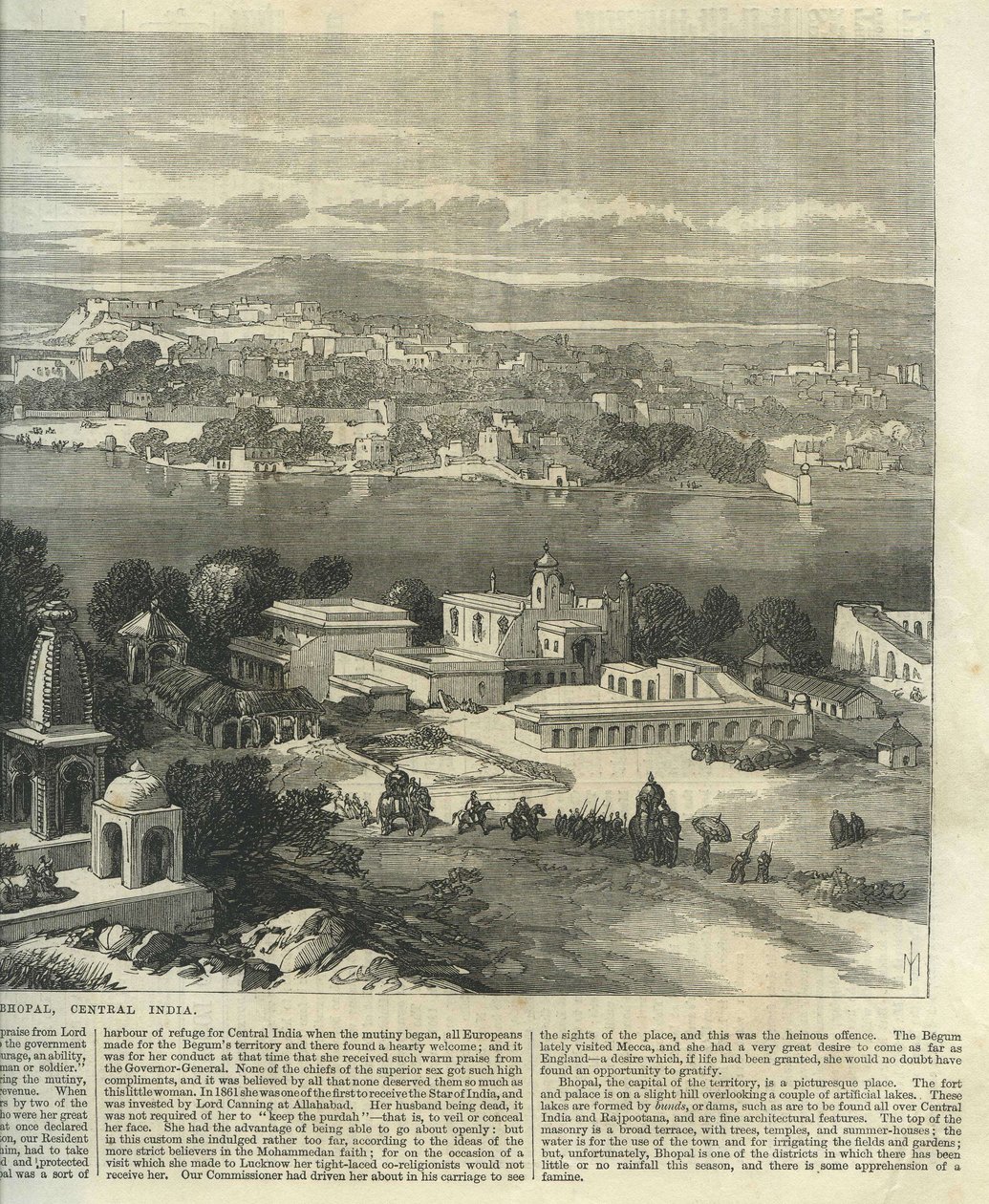 Bhopal, Sentral -India av Illustrated London News