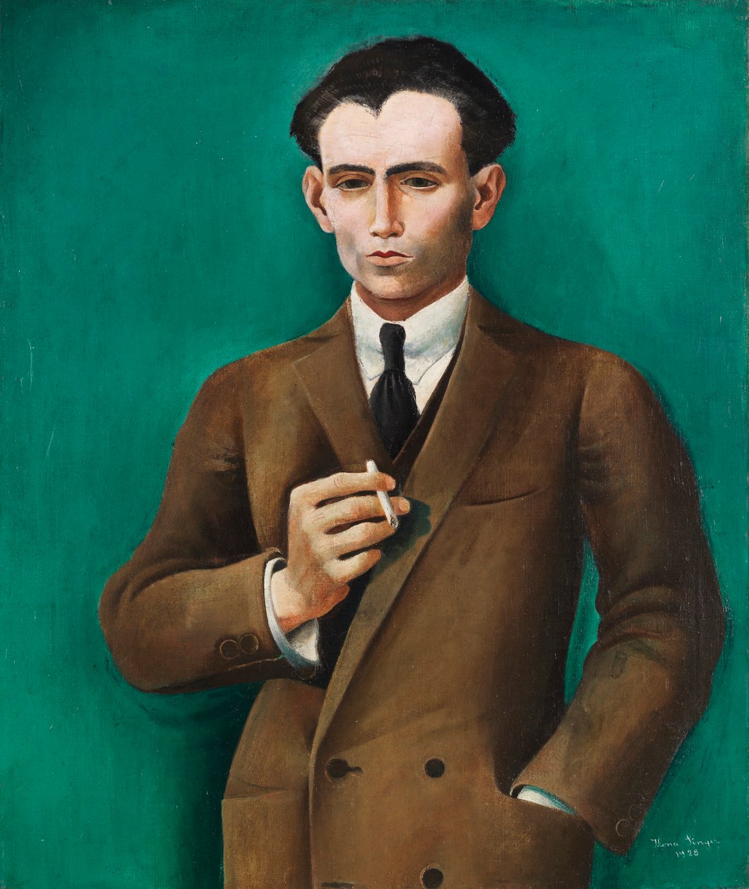Portrett av Robert av Mendelssohn, 1928. av Ilona Singer