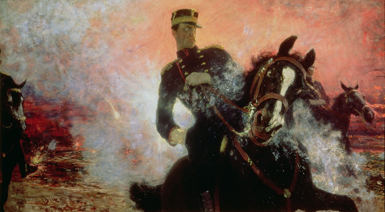 Albert I (1875-1934) kongen av belgierne i første verdenskrig, 1914 av Ilya Efimovich Repin
