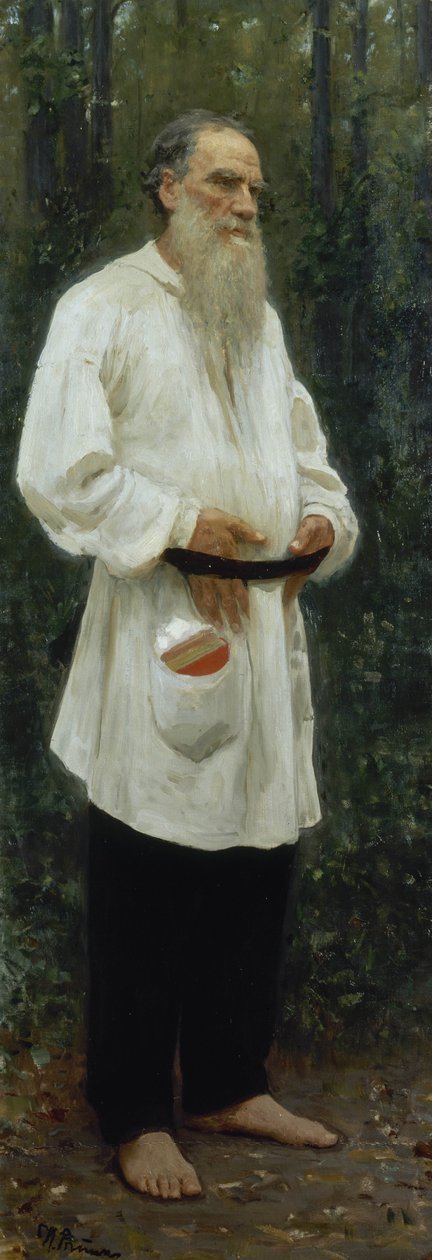 Leo Tolstoy barbeint av Ilya Efimovich Repin
