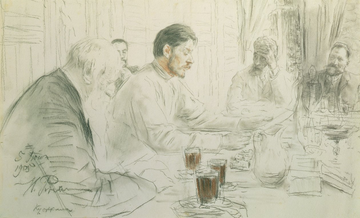 Maxim Gorky (1868-1936) Leser diktet sitt, 