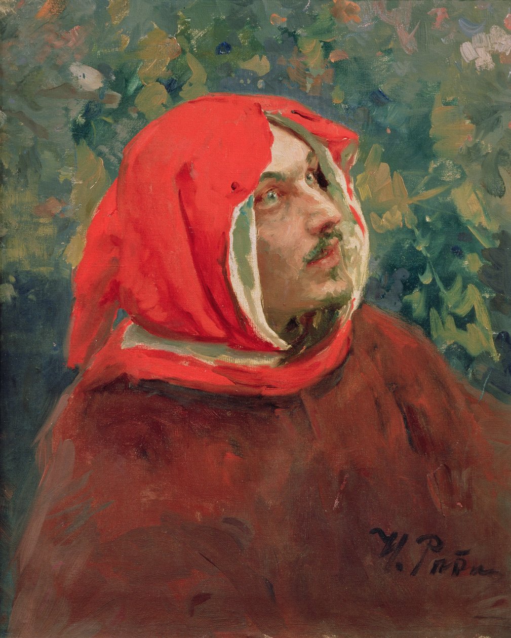 Portrett av Dante Alighieri (1265-1321) av Ilya Efimovich Repin