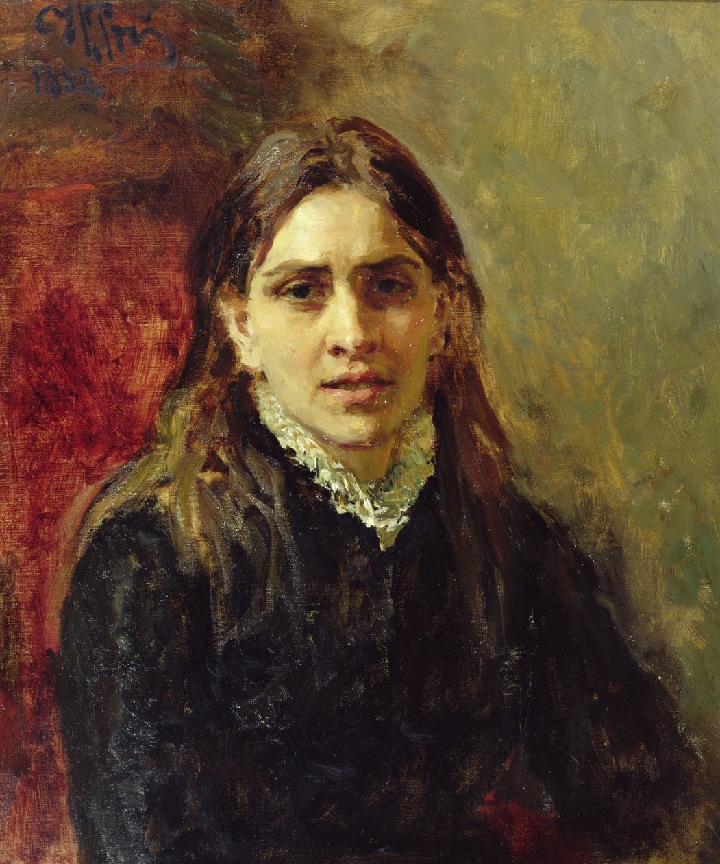 Portrett av Pelageya Antipovna Strepetova (1850-1903) 1882 av Ilya Efimovich Repin
