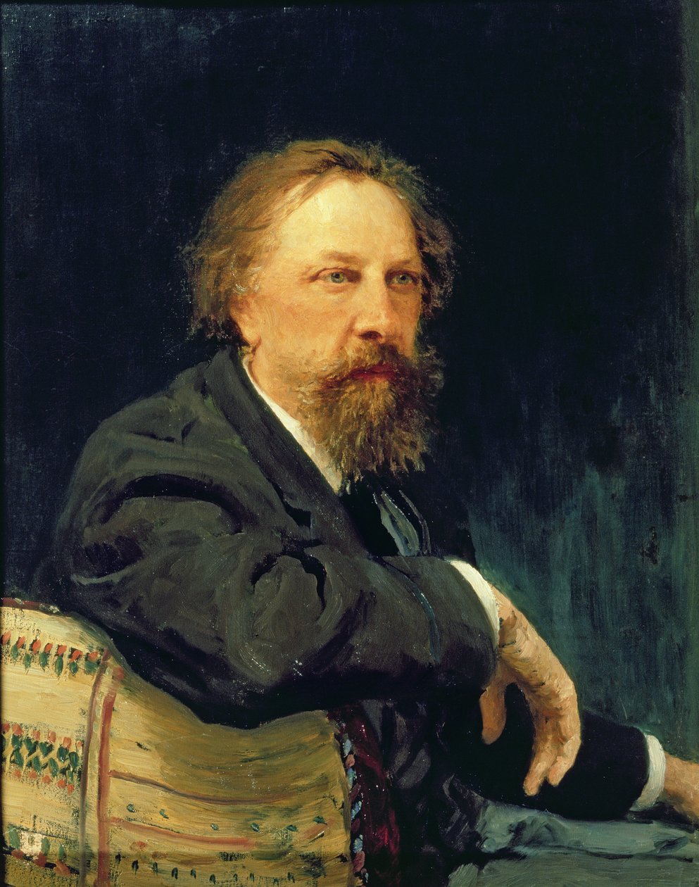 Portrett av forfatteren grev Alexey K. Tolstoy (1817-1875), 1896 av Ilya Efimovich Repin