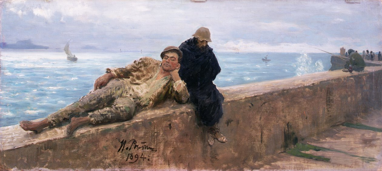 Studie av Vagabonds, 1894 av Ilya Efimovich Repin