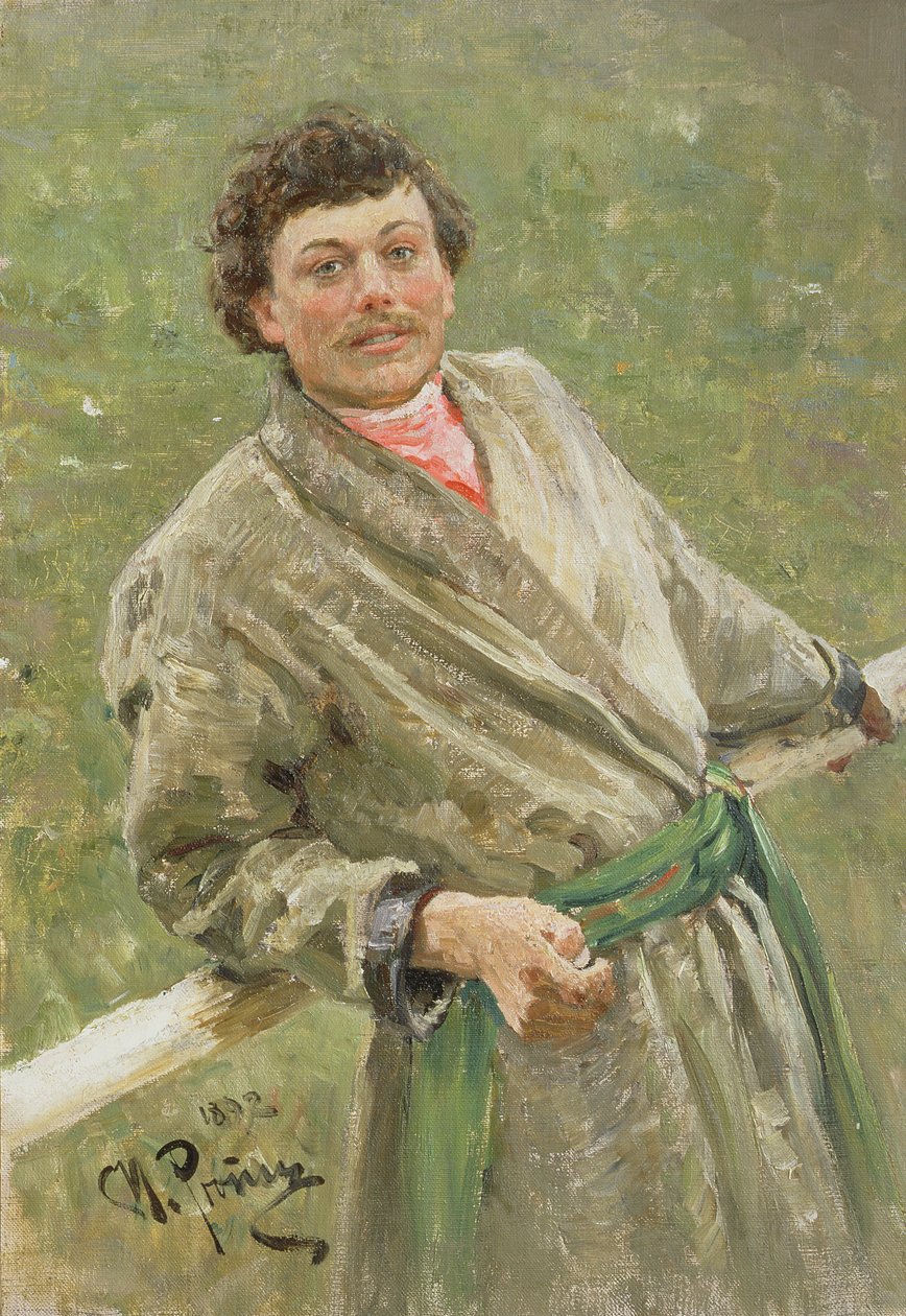 Hviterusseren, portrett av bonden S. Shavrov, 1892 av Ilya Efimovich Repin
