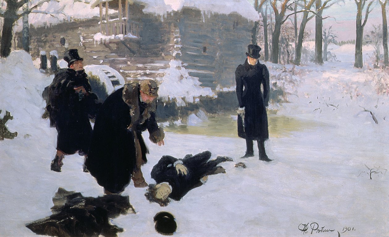Duellen, 1901 av Ilya Efimovich Repin