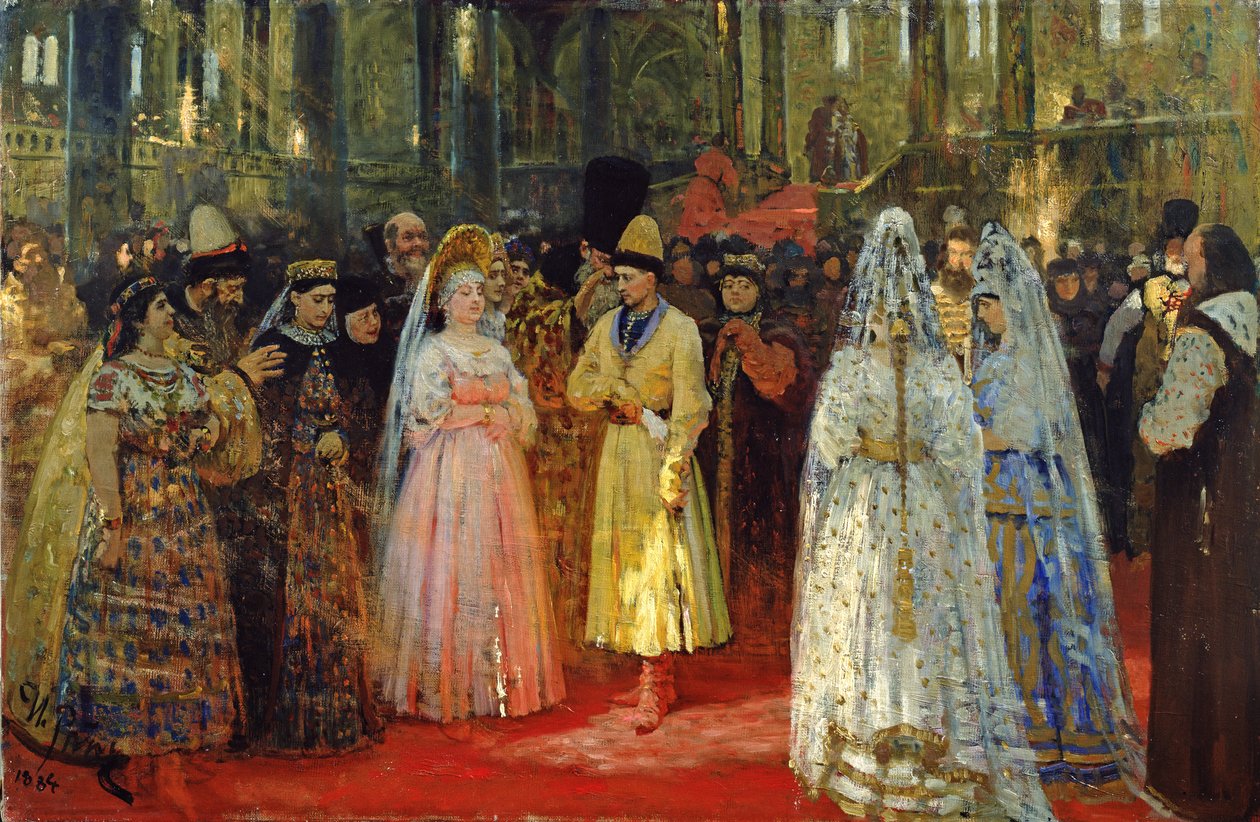 Tsaren velger en brud, ca. 1886 av Ilya Efimovich Repin