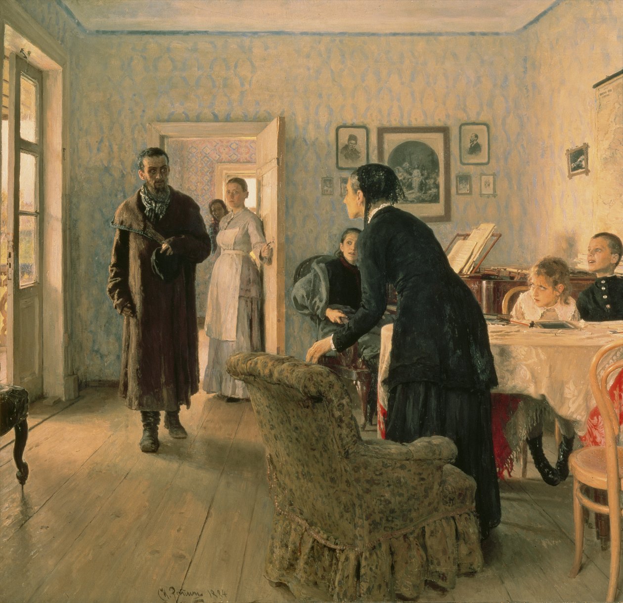 Uventet, 1884-88 av Ilya Efimovich Repin