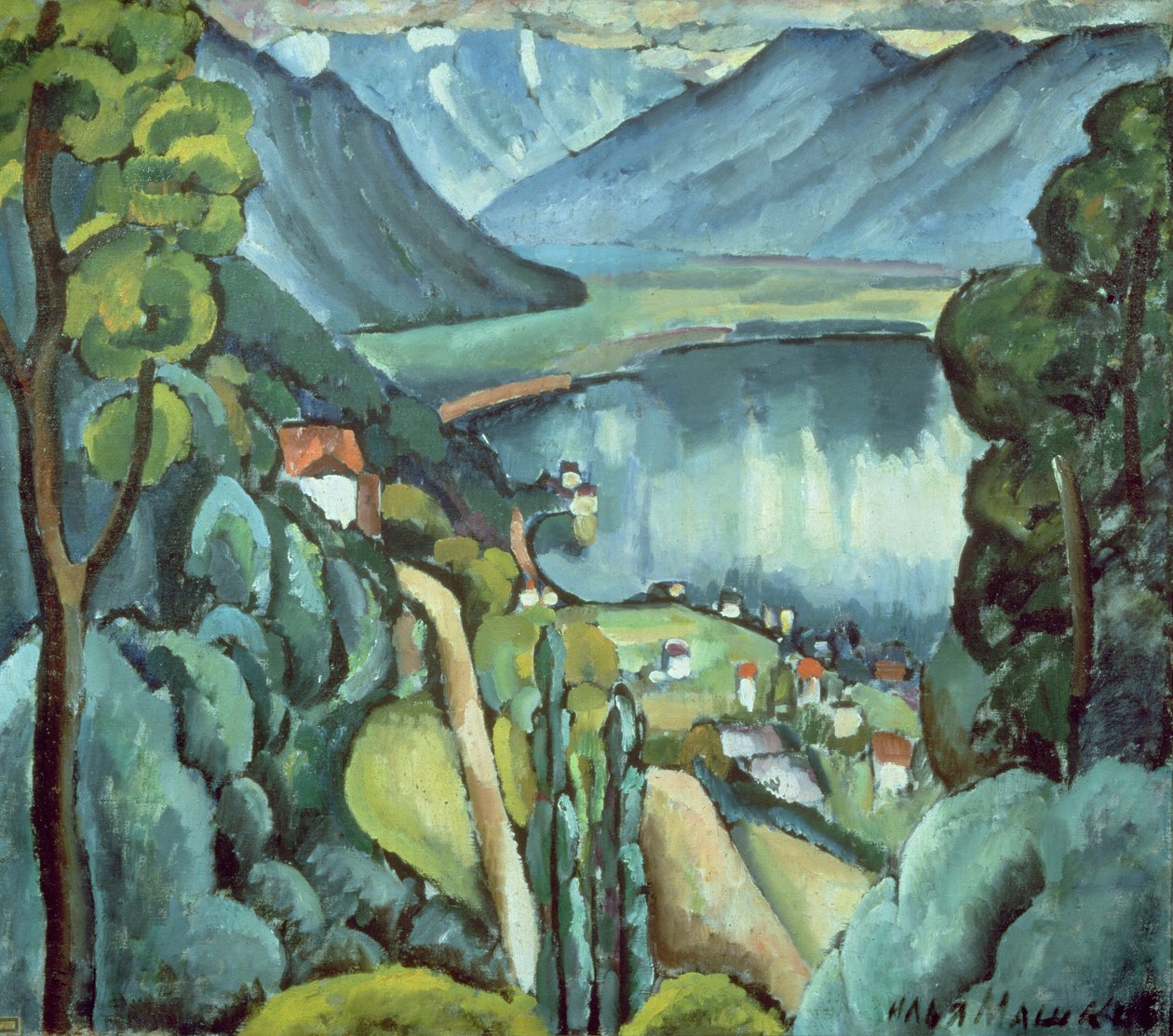 Genfersjøen, 1914 av Ilya Ivanovich Mashkov