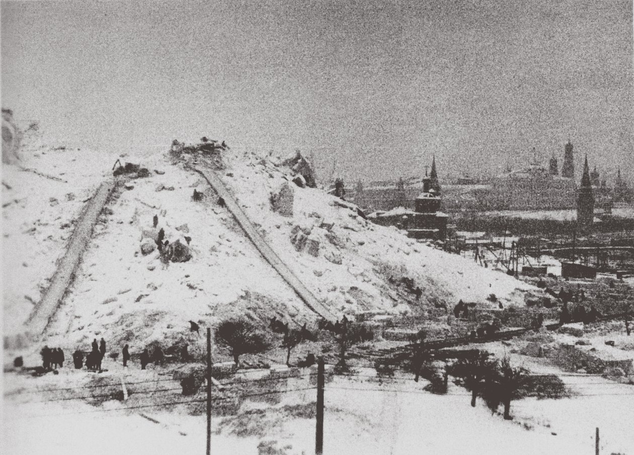 Rivingen av katedralen til Frelseren Kristus i Moskva, 1931 av Ilya Arnoldovich Ilf