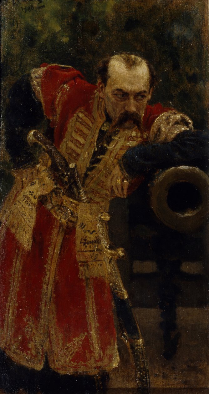 Oberst for Zaporizhian Host, 1880 av Ilya Efimovich Repin