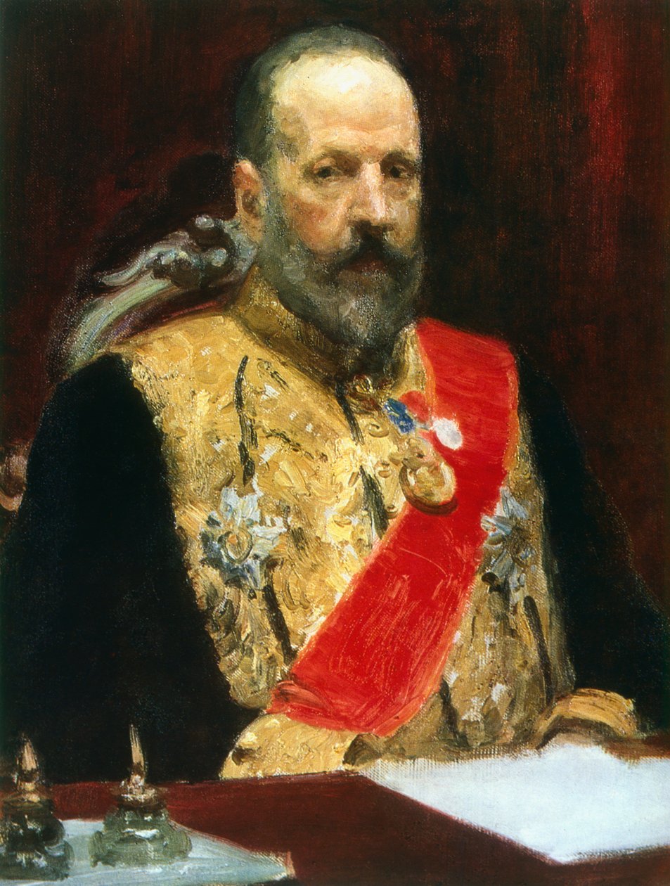 Grev Witte, russisk statsmann, c1901-1903 av Ilya Efimovich Repin