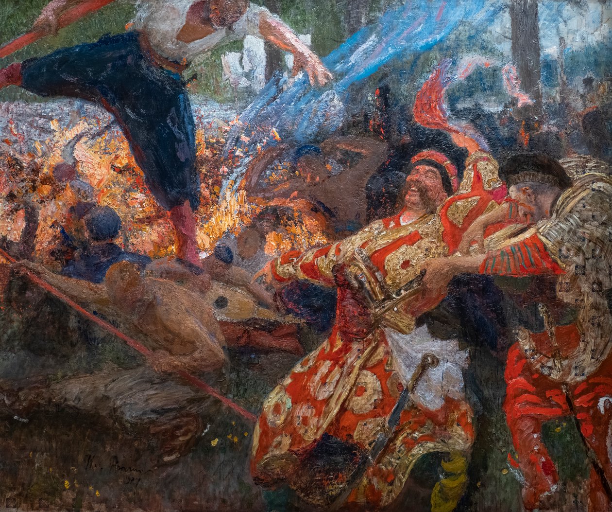 GOPAK. DANCE OF THE ZAPOROGUES COSSACKS av Ilya Efimovich Repin