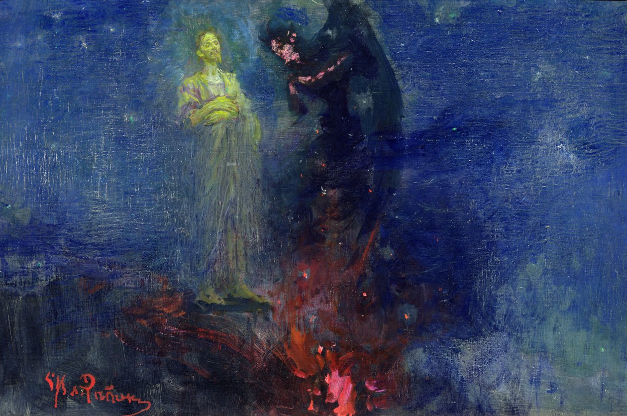 Få deg herfra, Satan! av Ilya Efimovich Repin