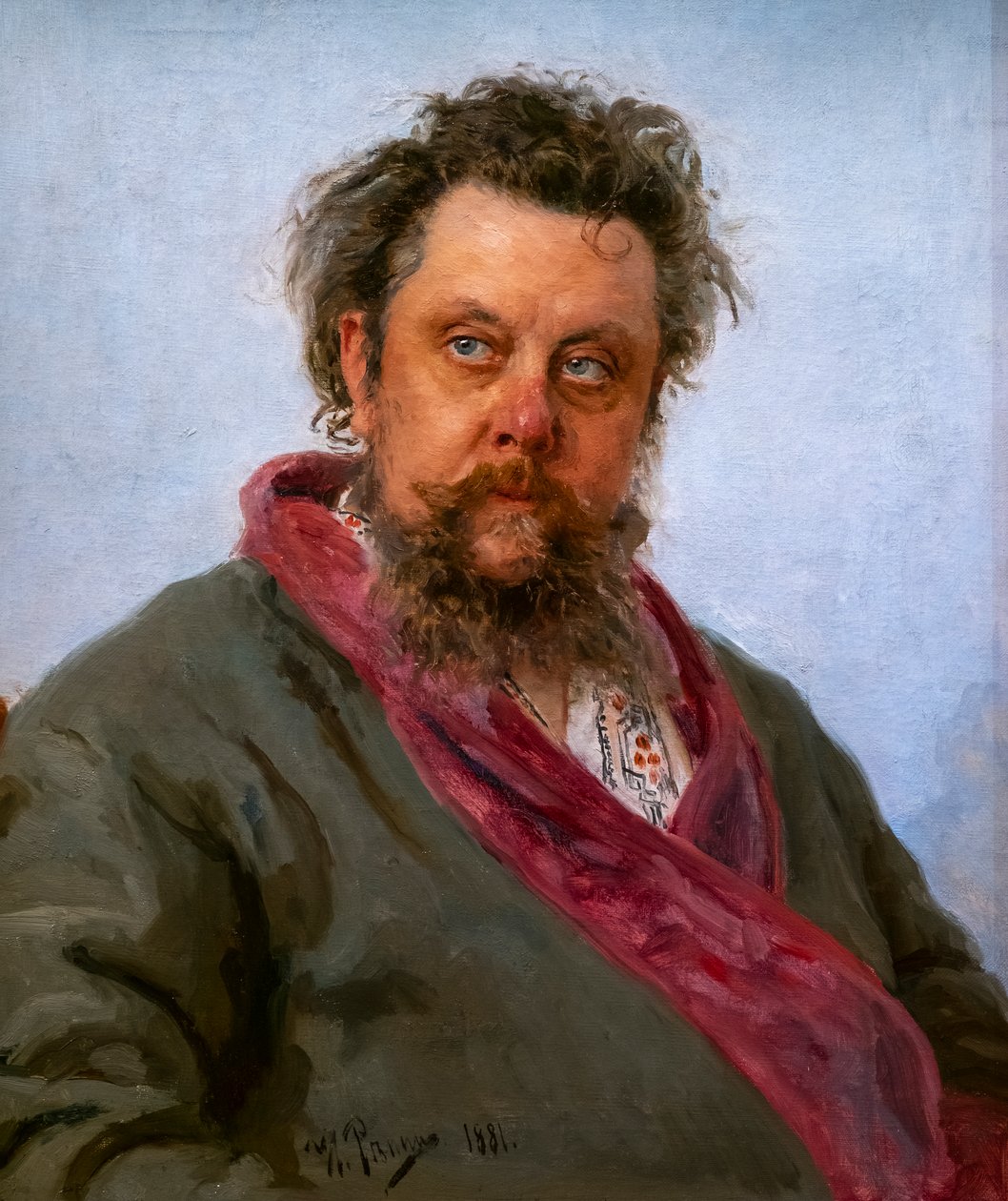 BESKETTENDE MUSSORGSKY av Ilya Efimovich Repin