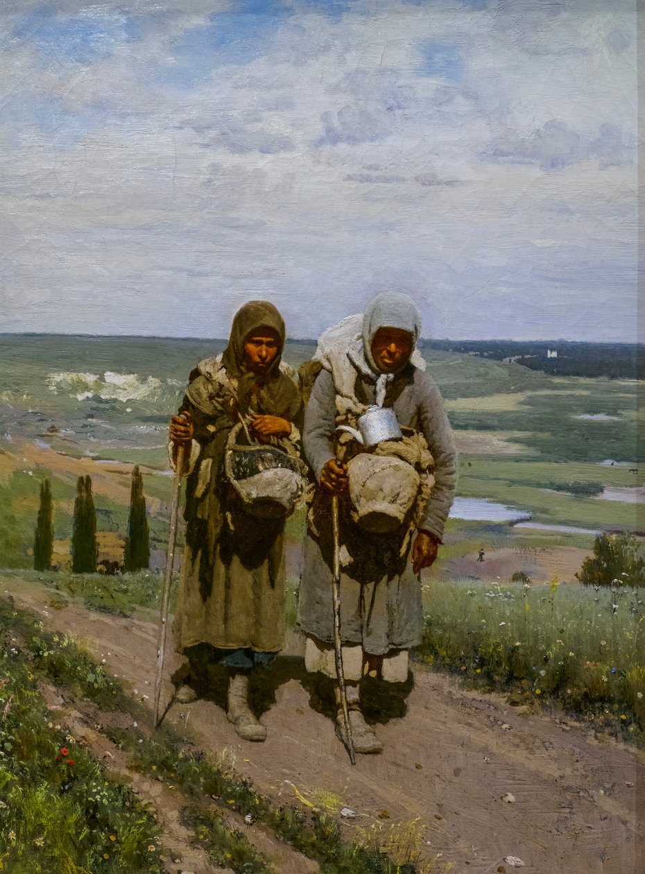 FROMME KVINNER PÅ PILGRIM av Ilya Efimovich Repin