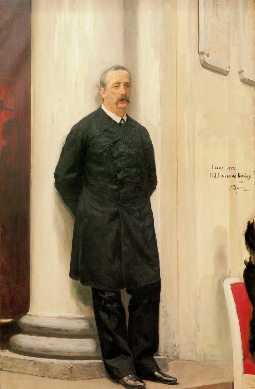 Portrett av Alexander Borodin av Ilya Efimovich Repin