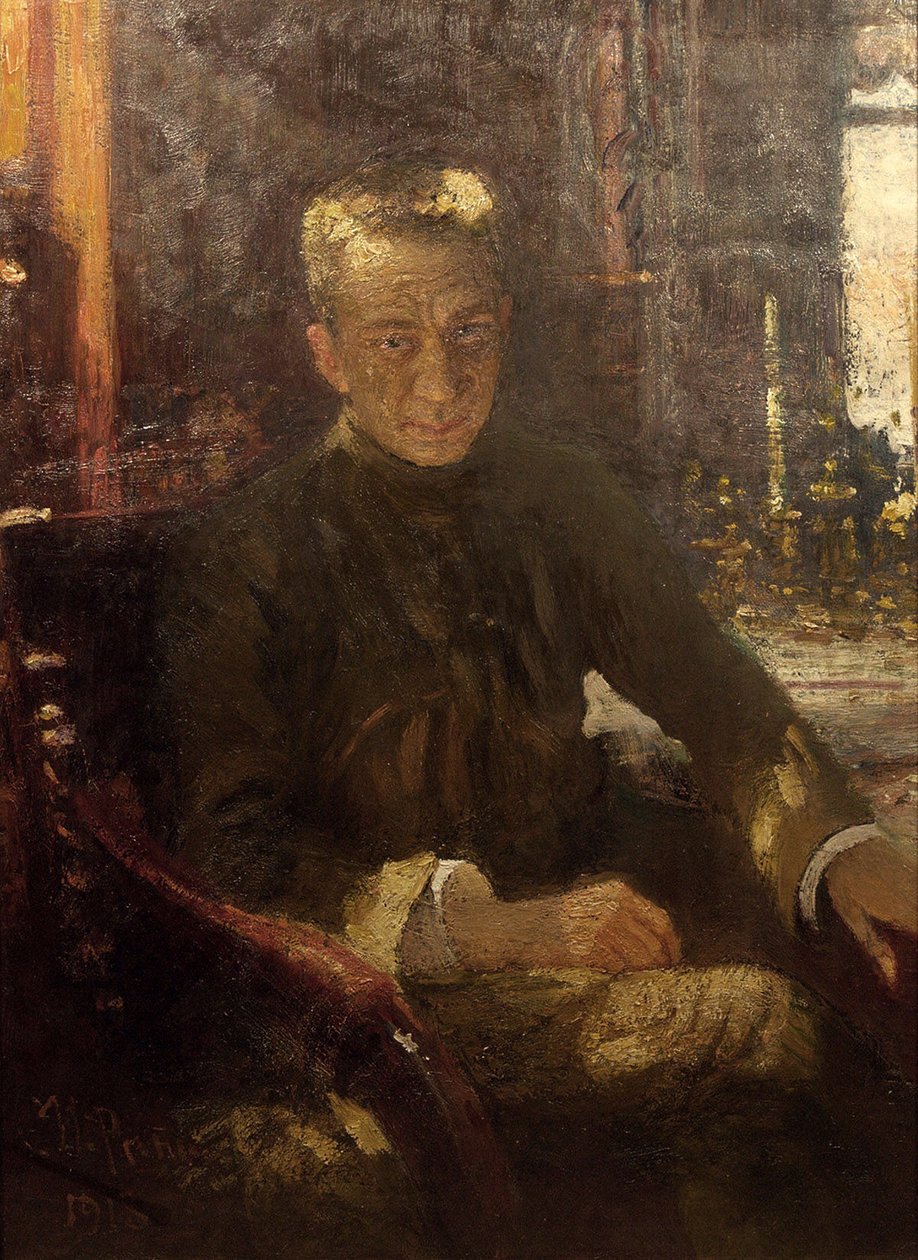 Portrett av Alexander Kerensky 1881-1970, 1917-1918. av Ilya Efimovich Repin
