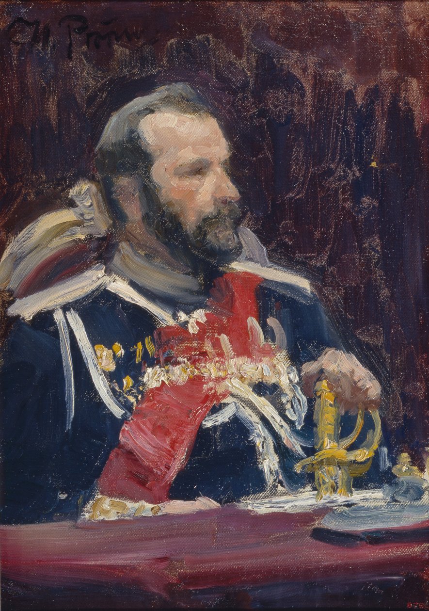 Portrett av general Aleksej Nikolajevitsj Kuropatkin 1848-1925, ca. 1901-1902 av Ilya Efimovich Repin