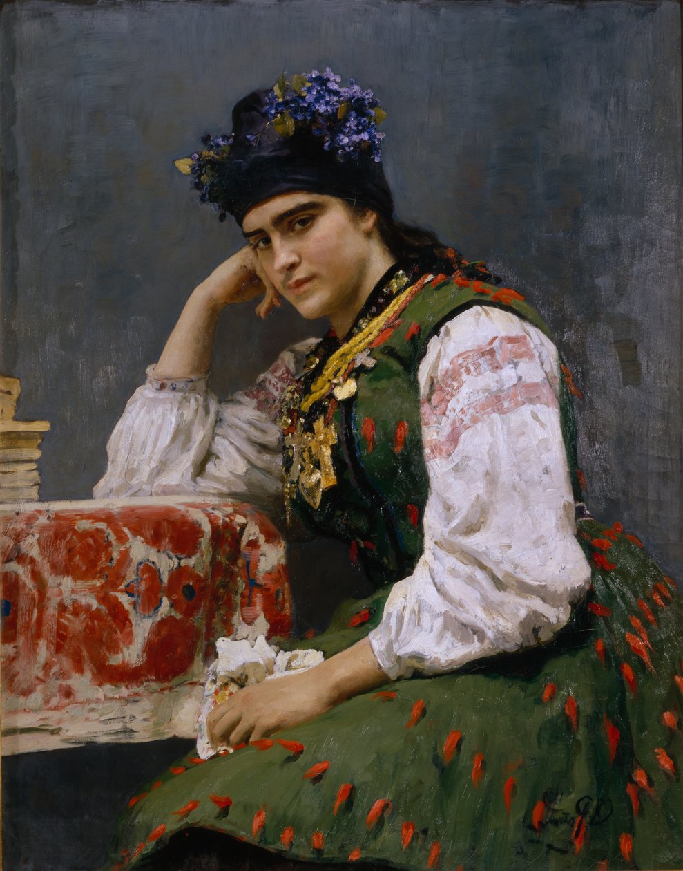 Portrett av Sofia Dragomirova-Lukomskaya, 1889 av Ilya Efimovich Repin
