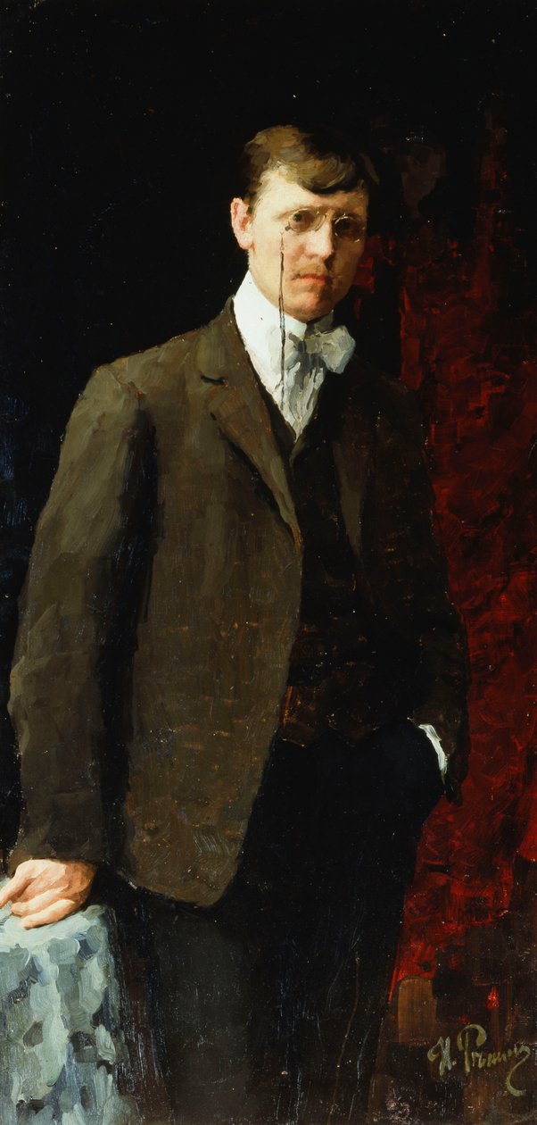 Portrett av en mann, muligens Ivan Georgievich Drozdov av Ilya Efimovich Repin