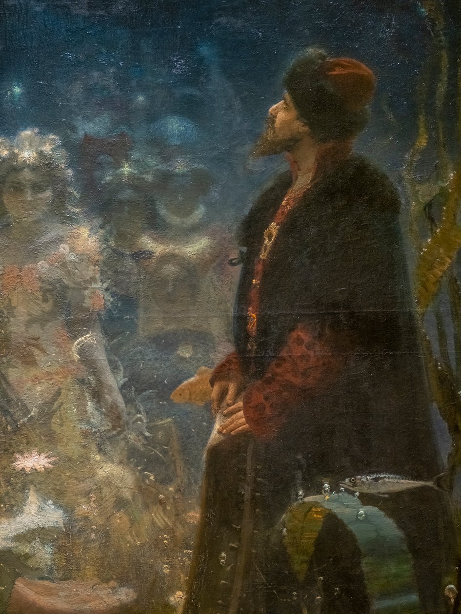 SADKO I UNDERVANSRIGET (detaljer) av Ilya Efimovich Repin