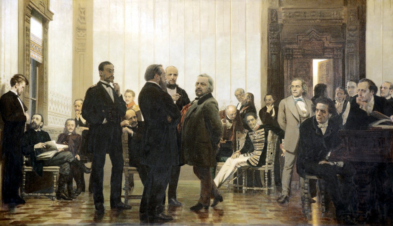 Slaviske komponister, 1871-1872 av Ilya Efimovich Repin