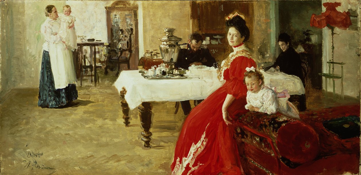 Studie av et familieportrett av Ilya Efimovich Repin