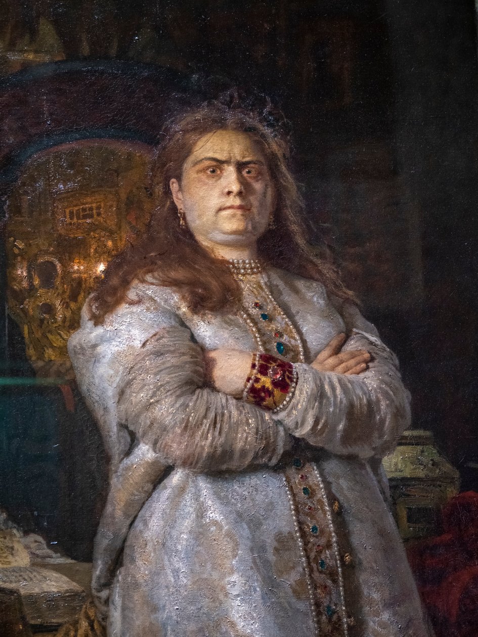 TSAREVNA SOFIA ALEXEIEVNA VED NOVODEVICHY-KLOSTERET av Ilya Efimovich Repin