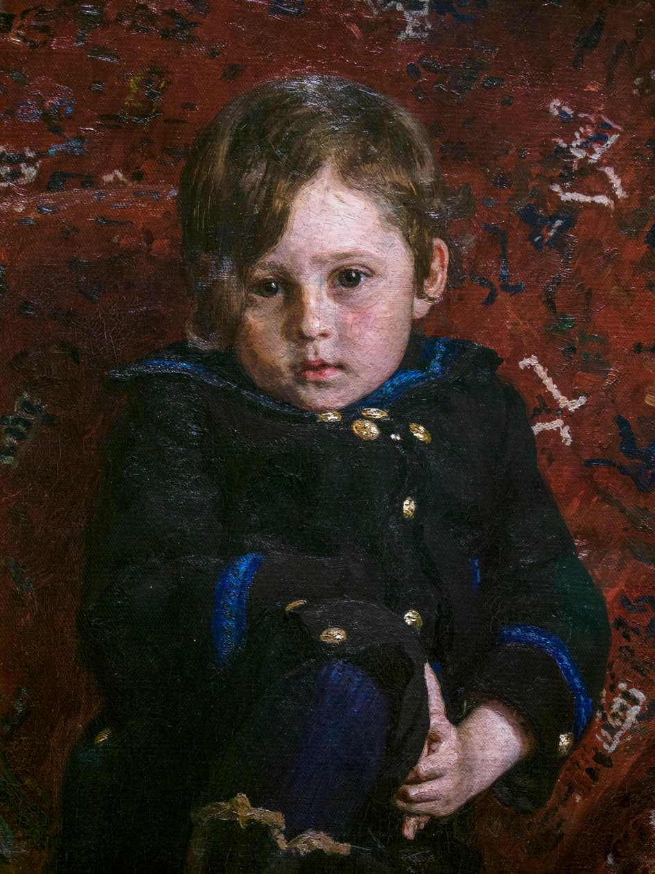 Yuri Repin som et barn (detalj) av Ilya Efimovich Repin