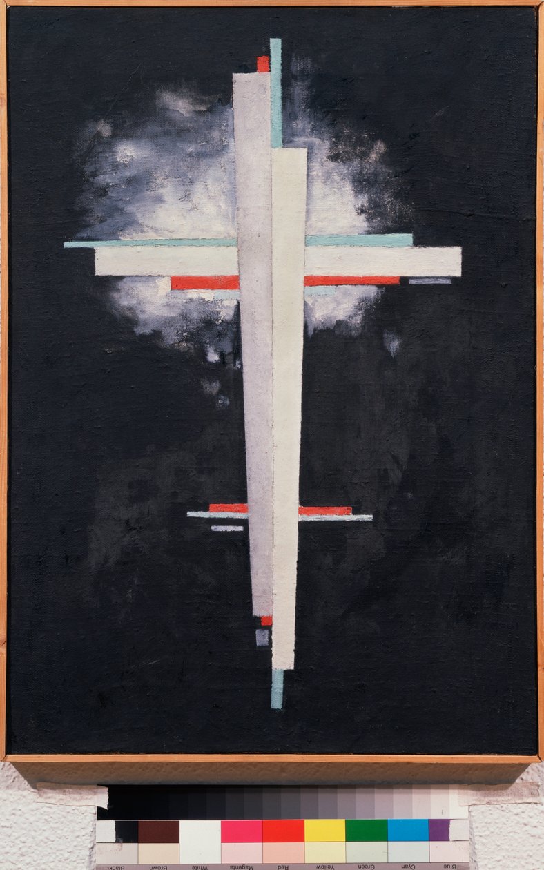 Suprematisme - Suprematisme - Maleri av Ilya Grigoryevich Chashnik (Ilia Tchachnik) (1902-1929), olje på lerret av Ilya Grigorevich Chashnik