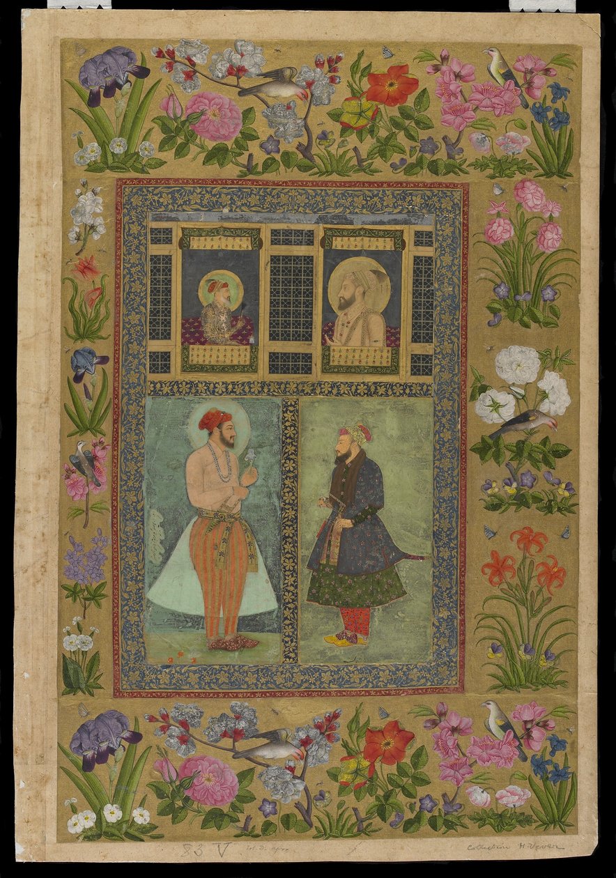Fire portretter fra St. Petersburg-albumet, ca. 1650-60 av Imad al Hasani
