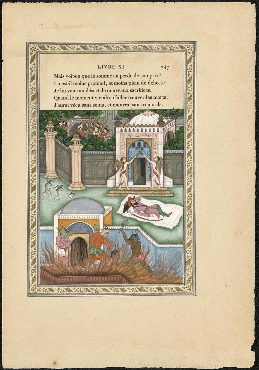 Drøm om en mogul Moguldrømmen, 1837-1839. av Imam Bakhsh Lahori