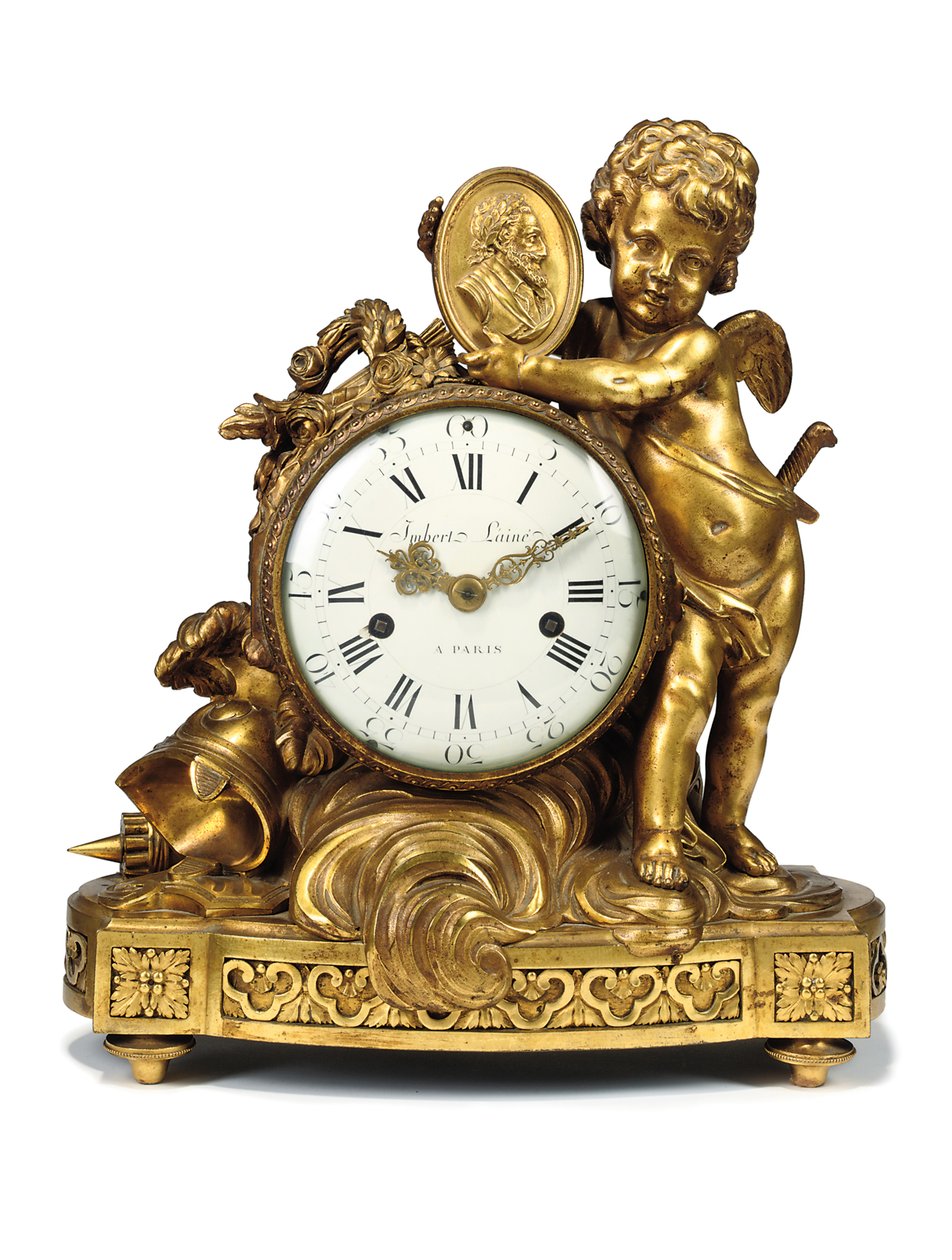 Louis XVI kaminklokke, sent på 1700-tallet av Imbert l Aine