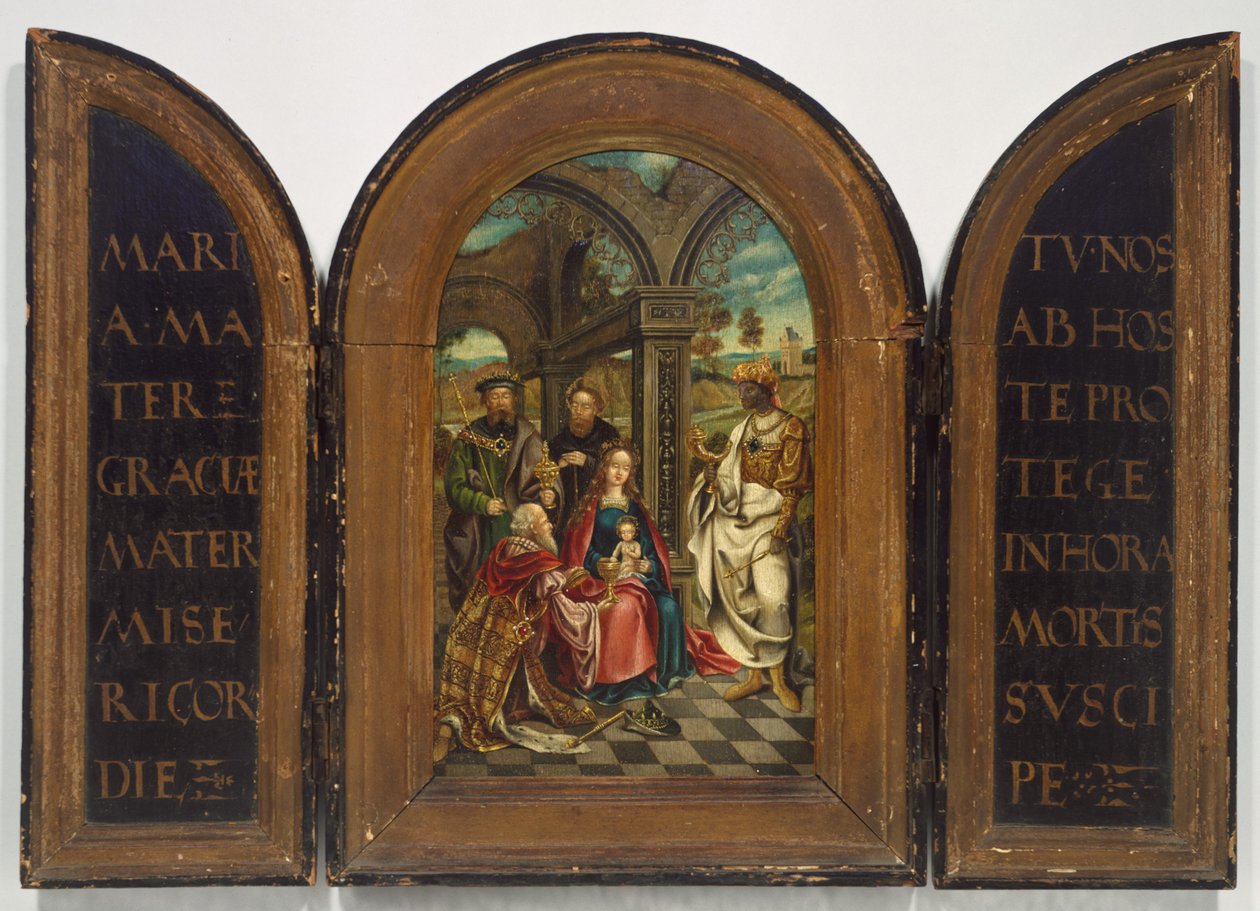 Tilbedelse av magi, sannsynligvis syttende århundre. av Imitator of Netherlandish