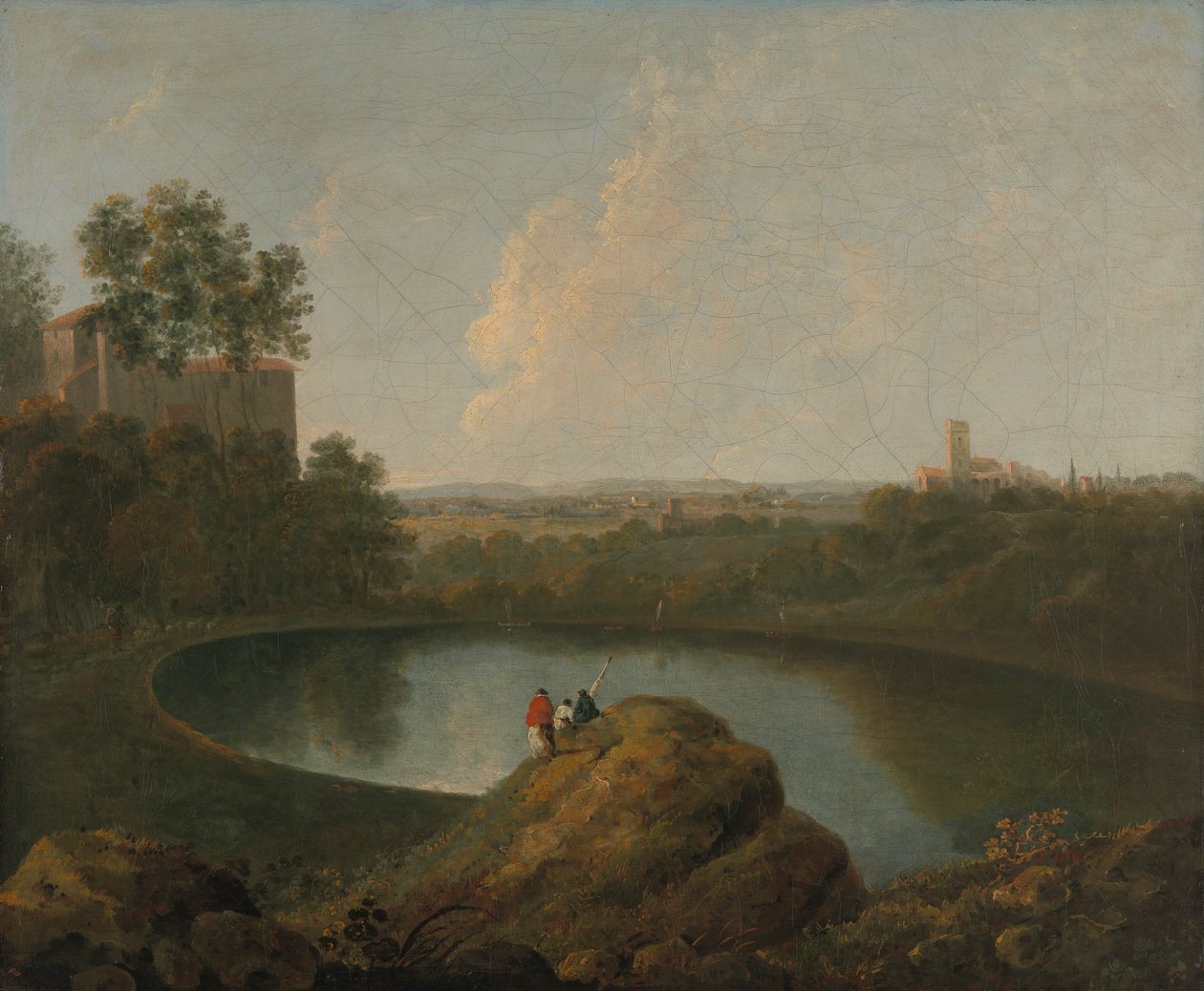 Hodet av Lake Nemi av Imitator of Richard Wilson RA