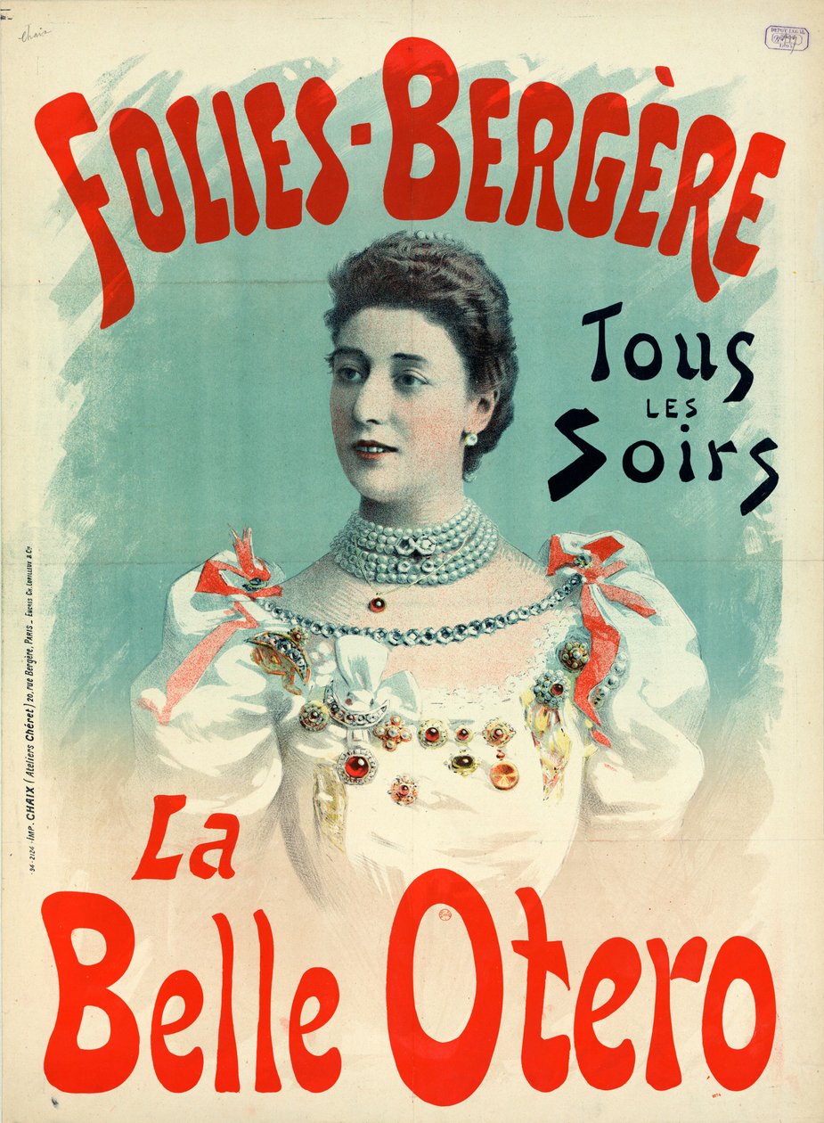 La Belle Otero 1894 av Imprimerie Chaix
