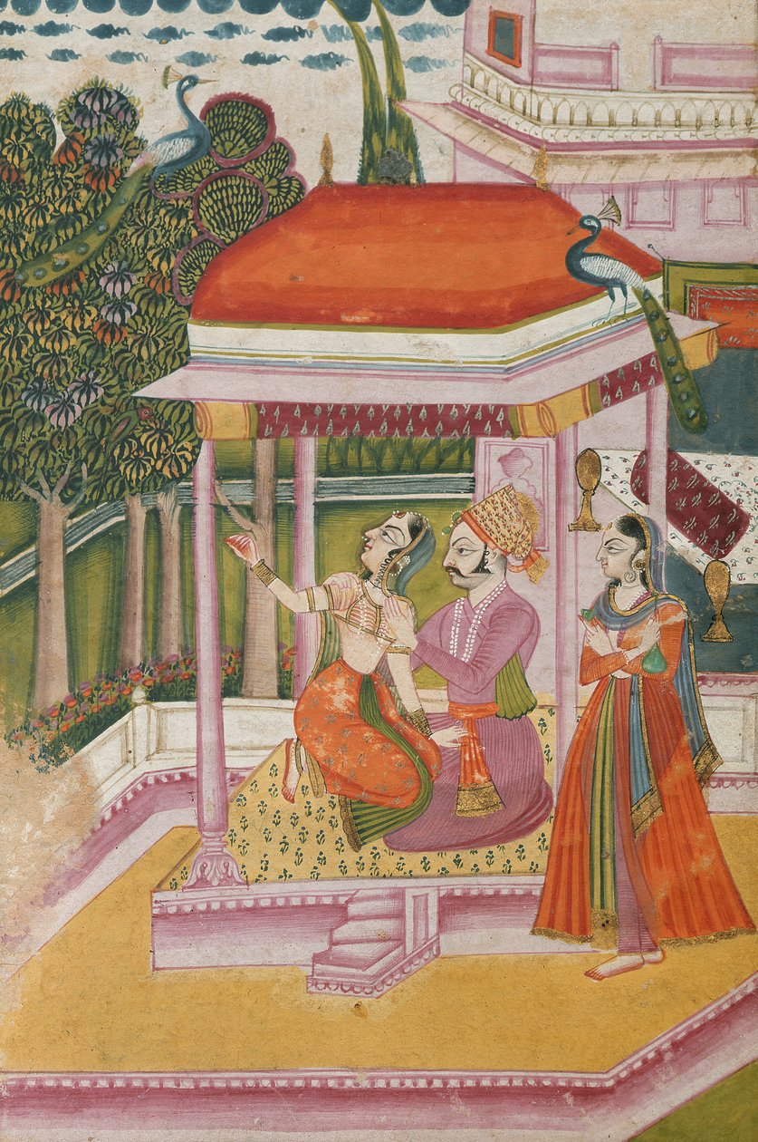 Ramkali Ragini, Fra en Ragamala, Rajasthan av Indian School