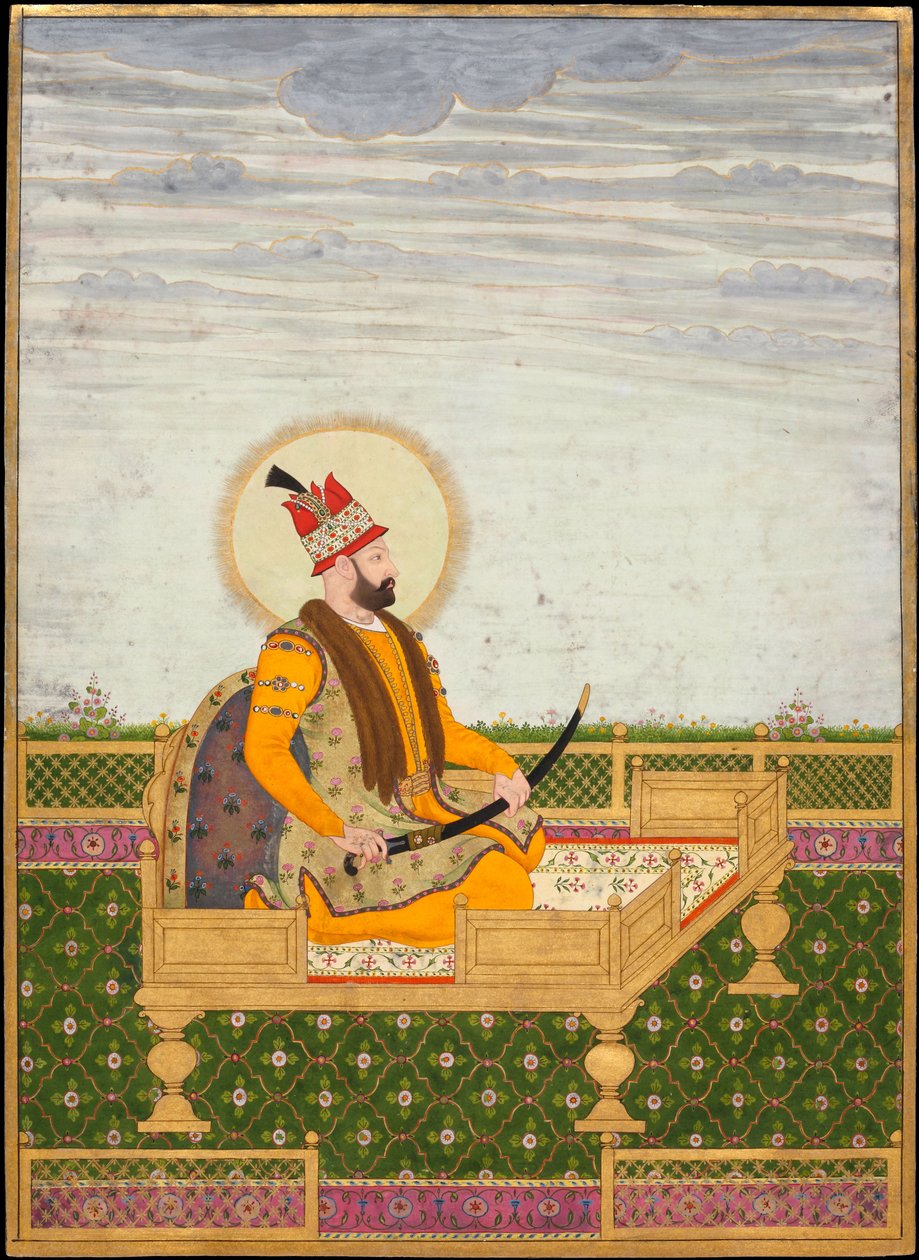 Portrett av Nader Shah av Indian Art