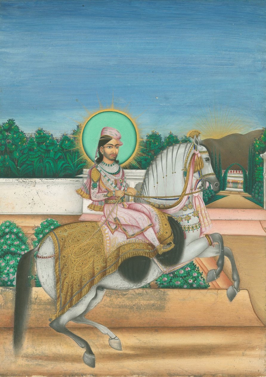 Sheodan Singh, Maharaja av Alwar, ca 1820 av Indian Art
