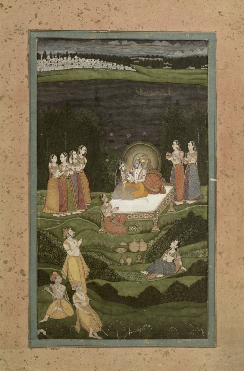 63.794 Tambula-Seva, Krishnanagar, Vest-Bengal, 1750 av Indian School
